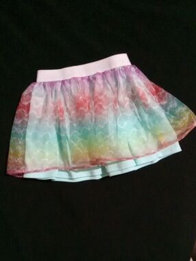 Disney Mint and Pink Glitter Tulle Skirt